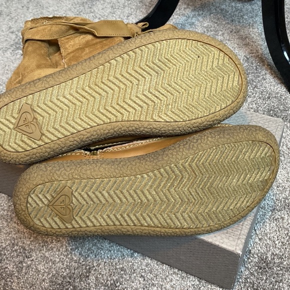 ROXY Tomahawk Women’s Suede Boots Mid Calf Zipper Flat Lined sz 8.5 NEW - Picture 6 of 10